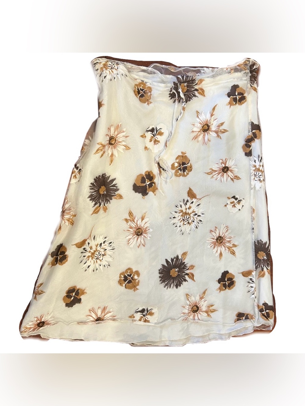 Beautiful White Skirt with Flowers